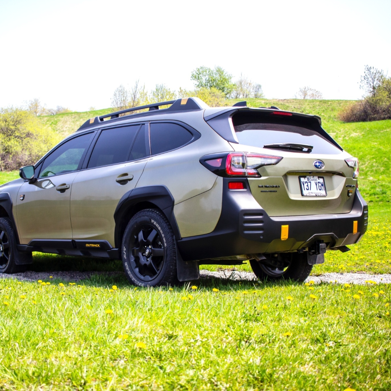 Vue 3/4 arrière du Subaru Outback Wilderness