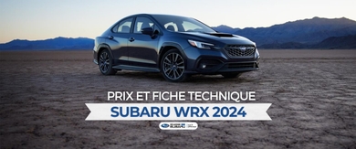 Subaru WRX 2024 : prix et fiche technique