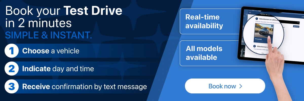 Schedule a test drive online in 3 clicks