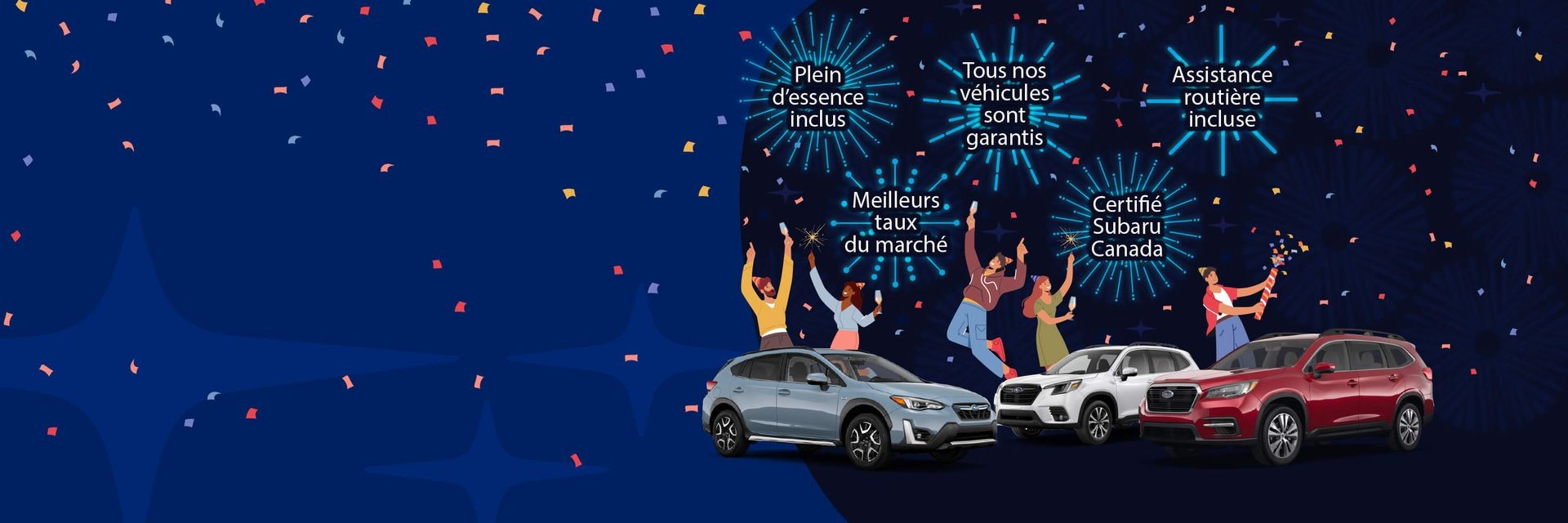 avec une Subaru d'occasion!